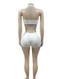 EVE Sexy Wrap Chest Halterneck Short Suit GFCF-1403