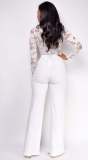 EVE Lace Patchwork Wide Leg Jumpsuit OSM-4492