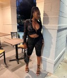 Pre Order: About 7 work days shipping Lace Two Piece Pants Set YUEM-300830