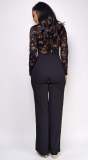 EVE Lace Patchwork Wide Leg Jumpsuit OSM-4492