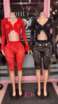 Pre Order: About 7 work days shipping Lace Two Piece Pants Set YUEM-300830