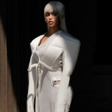 EVE Wide Shoulder Long Sleeve Short Coat XEF-K25C78071