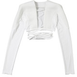 EVE Wide Shoulder Long Sleeve Short Coat XEF-K25C78071