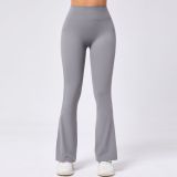 EVE Solid Color High Waist Micro Flare Pants GQSA-9190