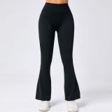 EVE Solid Color High Waist Micro Flare Pants GQSA-9190