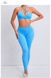 EVE Cross Back Sports Tight Two Piece Pants Set GQSA-A05/V01