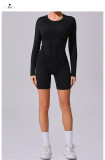 EVE Long Sleeve Patchwork Sport Romper GQSA-24102
