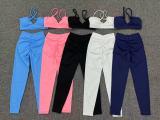 EVE Cross Back Sports Tight Two Piece Pants Set GQSA-A05/V01