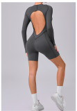 EVE Long Sleeve Patchwork Sport Romper GQSA-24102