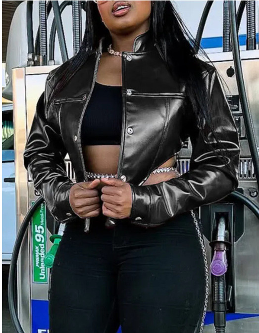 EVE Long Sleeve Stand Collar Jackets GYXF-9658