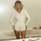 SC Solid Color Long Sleeve Two Piece Shorts Set XEF-K25S75475