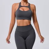 SC Hollow Out Tight Solid Sport Tank Tops GQSA-59520