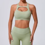 SC Hollow Out Tight Solid Sport Tank Tops GQSA-59520