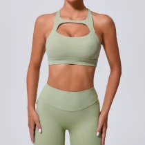 SC Hollow Out Tight Solid Sport Tank Tops GQSA-59520