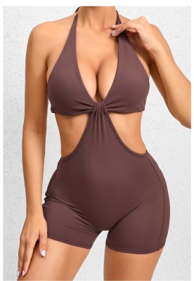 EVE Sexy Halterneck Hollow Out Romper GQSA-VC12