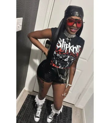 EVE Letter Print Sleeveless Loose Tank Top GYZY-8827