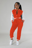 EVE Contras Color Single Breasted Two-piece Pants Set FENF-6048