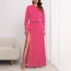 EVE Plus Size Solid Color Hooded Two Piece Skirts Set ZDF-31306