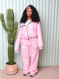 EVE Sport Hooded Sweatshirt Two Piece Pants Set GFCF-1398