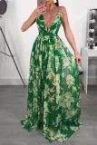 EVE Deep V-neck Backless Chiffon Maxi Dress NK-8212