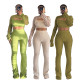 EVE Casual Hollow Out Knits Three Piece Pants Suit TR-1340
