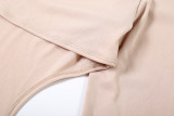 EVE Solid Color Irregular Two Piece Skirts Set GYME-K25S79573