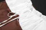 EVE Contrast Color Patchwork Mini Dress GYME-K25D78250
