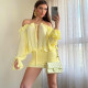 EVE One Shoulder Long Sleeve Mini Dress GYME-K25D78722