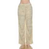 EVE Color Plush High Waisted Straight Warm Pants GYME-K25P79675