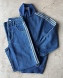 EVE Sport Zipper Patchwork Two Piece Pants Set YMEF-57085