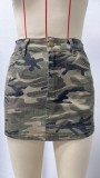 EVE Casual Denim Washed Skirts GSMF-14369#