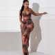 EVE Leopard Print Sleeveless Jumpsuit SHD-9558