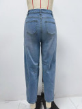 EVE Retro Wide-leg Straight Jeans GSMF-ZC2401