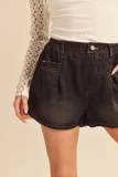 EVE Fashion Holes Washed Denim Shorts GSMF-14457#