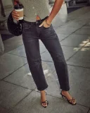 EVE Retro Wide-leg Straight Jeans GSMF-ZC2401
