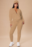 EVE Long Sleeve Hooded Coat Two Piece Pants Set YD-YD8760-A5
