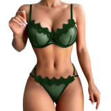 EVE Sheer Mesh Lace Lingerie Set GJZY-2312