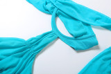 EVE Sexy Irregular Solid Color Backless Mini Dress XEF-K25S79804
