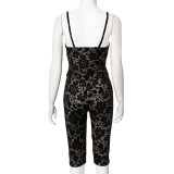 EVE Lace See Through Two Piece Pants Set GDSF-K25ST021