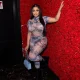 EVE Mesh Print Short Sleeve Jumpsuit XEF-K24Q47149