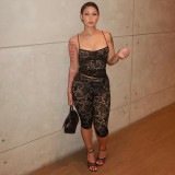 EVE Lace See Through Two Piece Pants Set GDSF-K25ST021