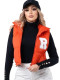 EVE Print Sleeveless Zipper Warm Vest Jackets YH-9007