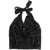 EVE Backless Sequin Halterneck Two Piece Skirts Set BY-7521