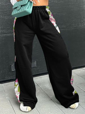 EVE Fashion Print Patchwork Sport Pants YH-5297