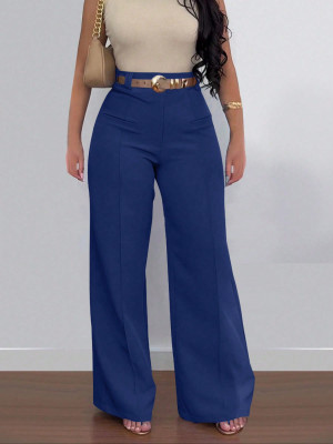 EVE Solid Color Wide Leg Pants ONY-391258