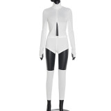 EVE Solid Color Zipper Fashion Three Piece Shorts Set MXBF-J25ST292
