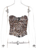 EVE Leopard Print Irregular Tank Tops GKLK-T4416216Y