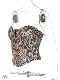 EVE Leopard Print Irregular Tank Tops GKLK-T4416216Y