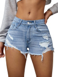 EVE Fashion Denim Holes Shorts GKNF-KM-241217