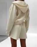 EVE Long Sleeve Hoodies Sweatshirt Short Casual Suit GLXF-C5604